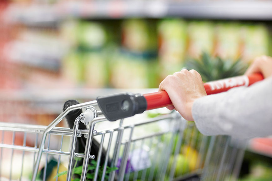 grocery cart handle sanitization