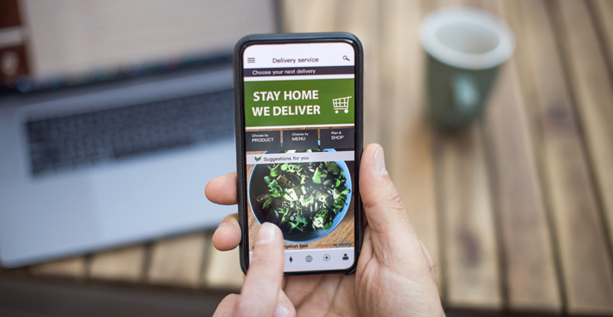Mobile online food delivery app